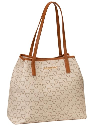 Valentino Lady RE, Bolso para Mujer, Bianco/Cuoio