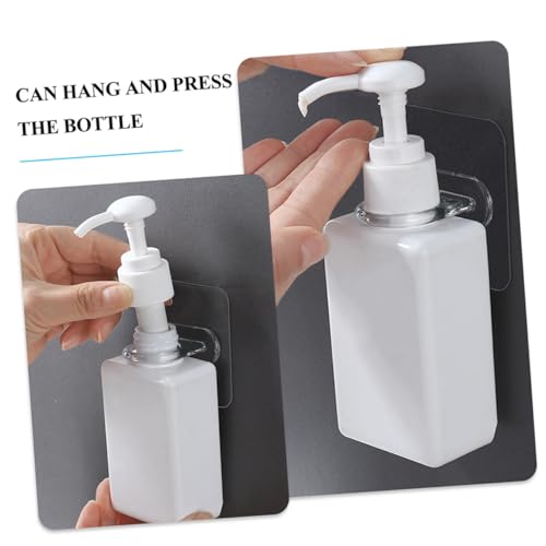 EXAOMBLE 12個 入り透明丸型粘着フック 多機能浴室 キッチン用壁掛け収納ラック 歯磨き粉やシャワージェルボトル対応 傷けず簡単設置可能