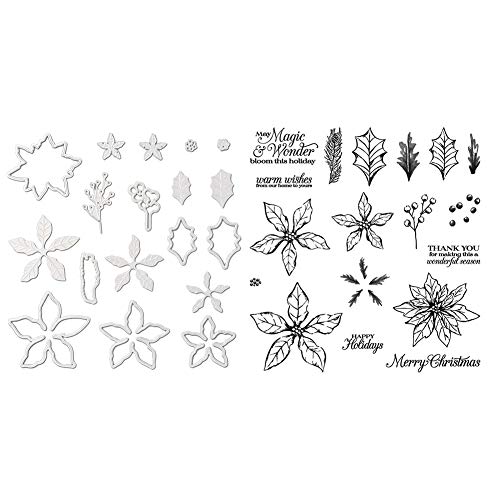 Flower Leaves Letters Stamps and Die Set for Card Making, Metal Cutting Dies Stencils for DIY Paper Art Craft, Scrapbooking, Photo Album, New Year Clear Stamps and Cutting Dies Flower Leaves Letters Stamps and Die Set for Card Making, Metal Cutting Dies Stencils for DIY Paper Art Craft, Scrapbooking, Photo Album, New Year Clear Stamps and Cutting Dies
