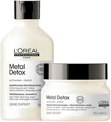 KIT LOREAL METAL DETOX SHAMPOO 300ML+MASCARA 250G