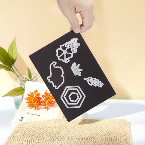 Image of Magnetic Sheets and Storage Bags for Stamps and Dies Storage with Album Pocket, Die Cut Storage Set for Storage Die Cutting,DIY Scrapbooking,Card Making Supplies (4sets 2Purple & 2White)