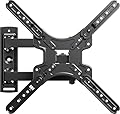 IWORKBOARD 43 50 55 inch Full Motion Corner TV Wall Mount for Most 32-60" TVs, Articulating Swivel Tilting TV Wall Mount Bracket, up to 77 lbs, VESA 400x400mm, Single Stud