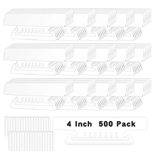 500 Pieces Hanging File Folder Tabs 3 1/2 Inch Clear File Folder Tabs And Inserts Clear Plastic Tabs For Hanging File Folders For Office And Home #TOP26