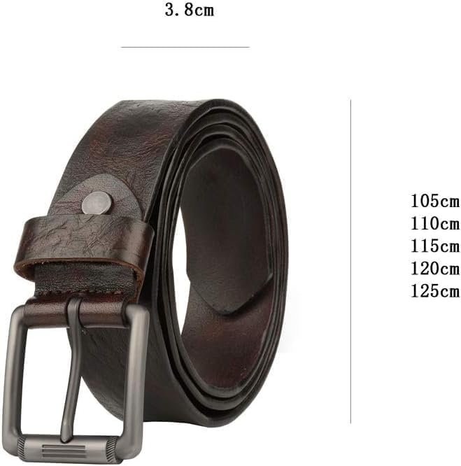 Sress Belts Buckle Belt Head Layer Pure Leather Men Belt Smooth Leather 105/110/115/120cm Soft Belt Casual Belts2