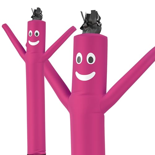 Image of LookOurWay Air Dancers Wacky Waving Inflatable Tube Man Attachment - 7 Feet Tall Advertising Air Dancer Waving Man Inflatable Tube Guy - Blower Not Included - Pink