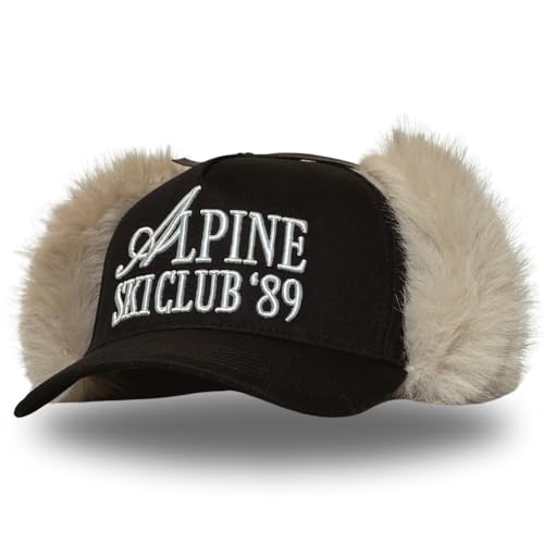 Image of Vintage Fashion Trucker Hat | Men & Women | Trendy Cute Retro Red Caps for Country & Western | Camo Fur Cotton | Snapback