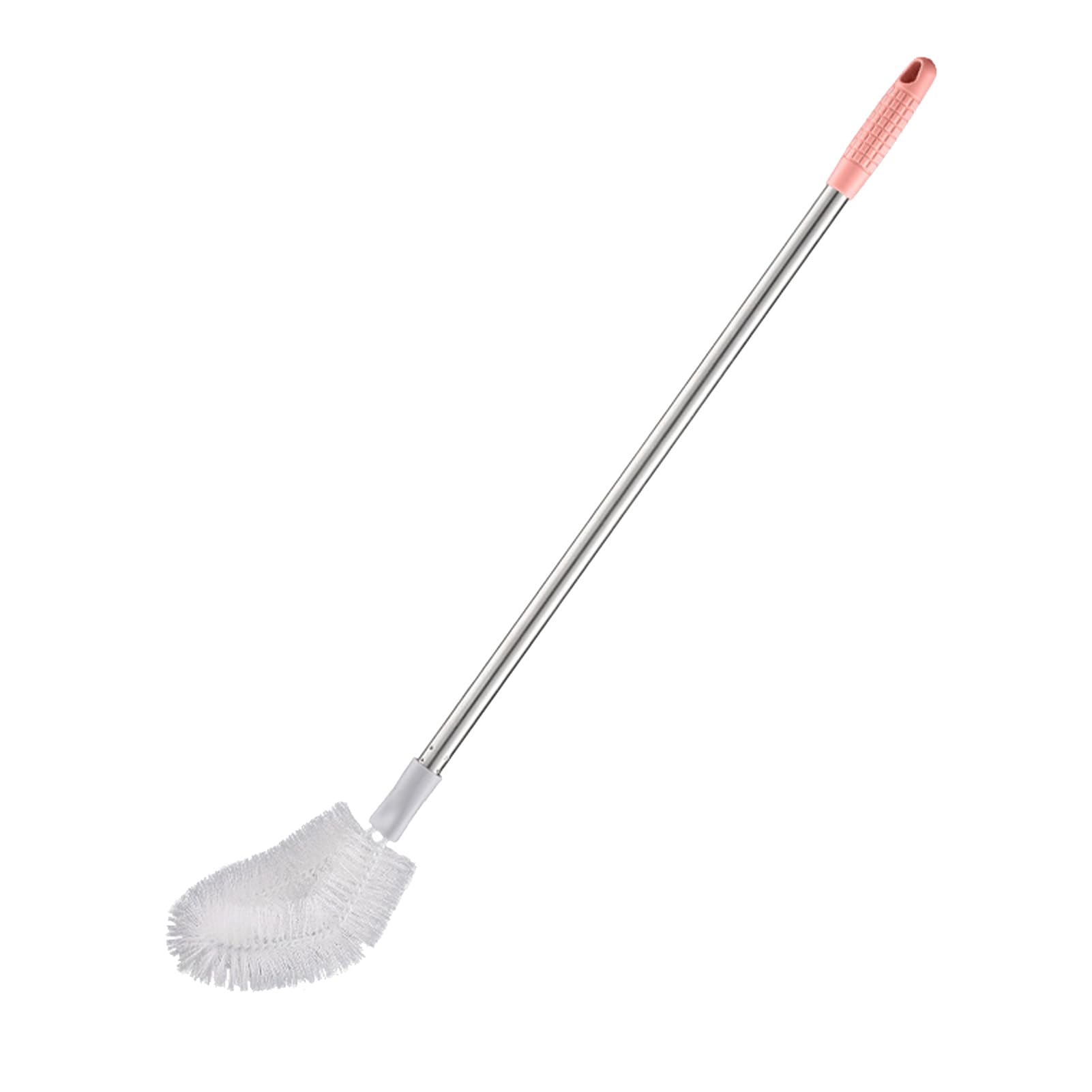 28in Long Handle Bottle Brush Water Bucket Cleaning Brush for Office (Pink)