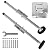 KARRYTON Ladder Levelers for Type II,I and IA Extension Ladders up to 32’,with Anti-Slip Threaded and Adjustable Extension Ladder Legs for Stairs and All Surfaces - Pair (Standard Version ?20"?)