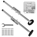 KARRYTON Ladder Levelers for Type II,I and IA Extension Ladders up to 32’,with Anti-Slip Threaded and Adjustable Extension Ladder Legs for Stairs and All Surfaces - Pair (Standard Version ?20"?)