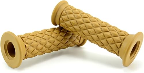 Miniatura 4 de Par retro de goma motocicleta mango agarre 78 "0.866 in Bar End Grips universal para Cafe Racer moto manillar agarre