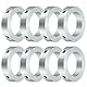 QUARKZMAN 8 Stück Set-Schrauben-Klemmringe 35mm Bohrung, Aluminium-Wellen-Klemmringe, 52mm OD und 12mm Dicke, Klemmring mit Set-Schraube, Stoppring für lineare Stangenwellenführung