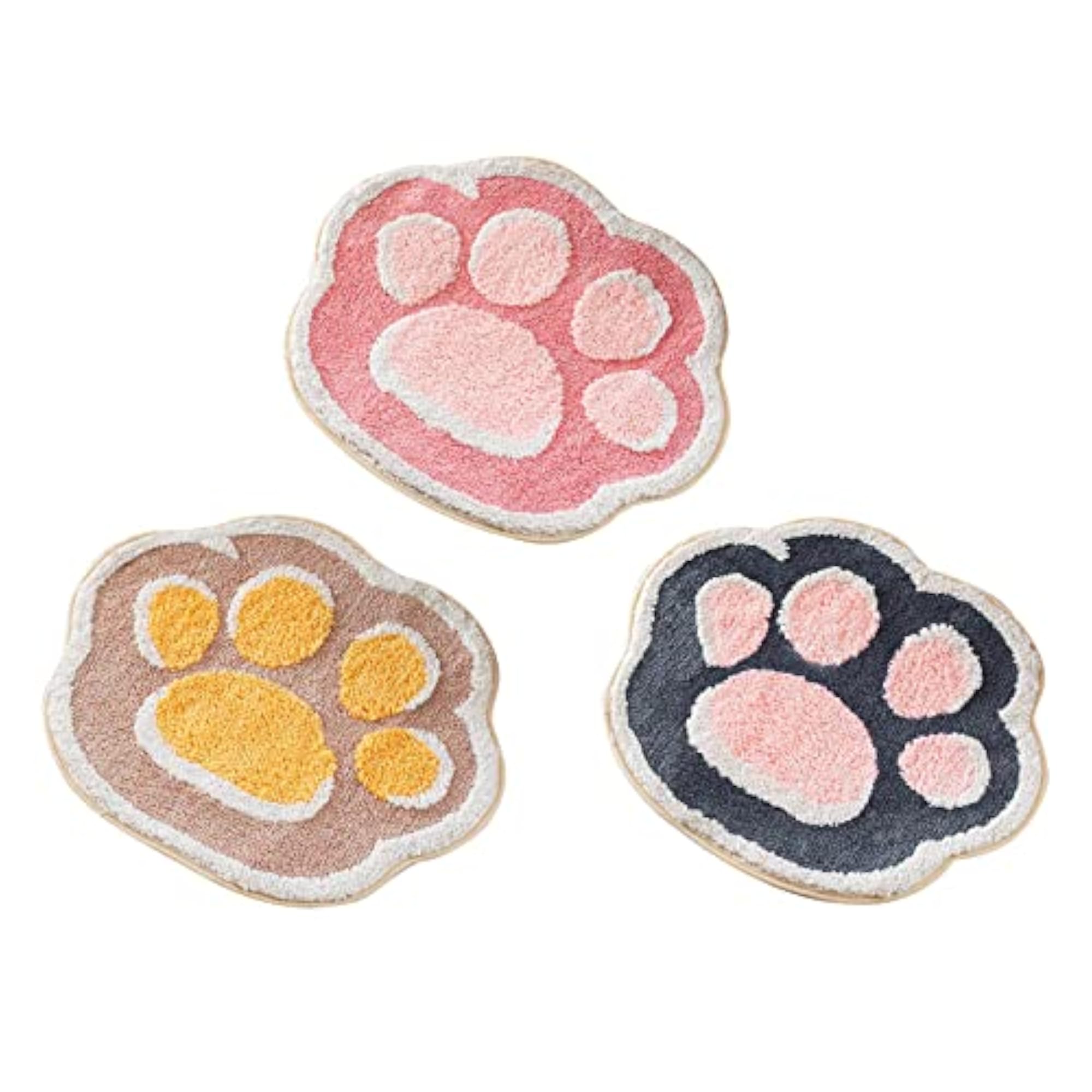 Bathroom Rug Thick Soft Absorbent Floor Bath Mat Plush Carpet Pink