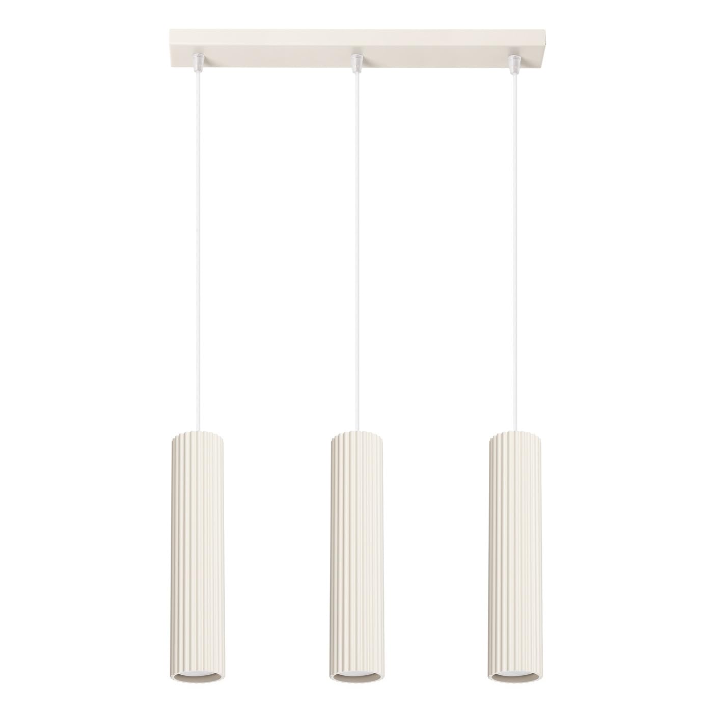 SOLLUX lighting Pendant lamp KARBON 3L Beige