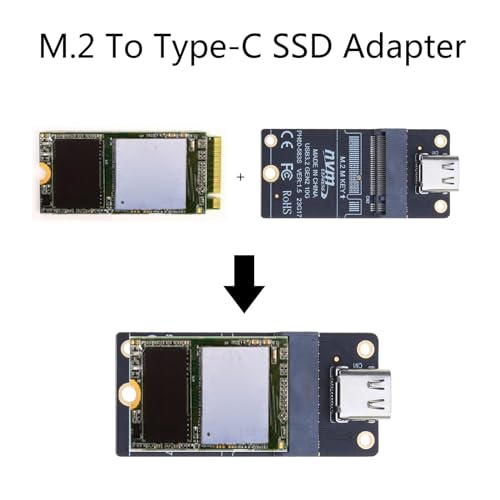 Adaptador Caja Externa M.2 NVMe SSD USB 3.1 Tipo C miniatura 6