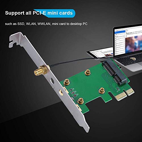 Tarjeta Adaptadora de Red PCIe - Convertidor de PCI Express a Mini PCI Express para PC de escritorio miniatura 4