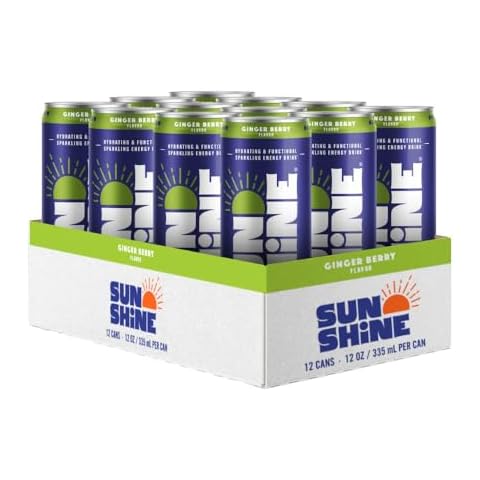 Sunshine Sparkling Energy Drink, Ginger Berry Cover