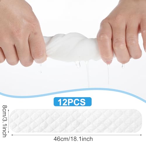 CIATBYYJ 12 Stück Baumwoll BH Einlagen,3 Lagige Waschbare BH Einlagen,Brust Schweißabsorber Pads,BH Schweißeinlagen Gegen Brustschweiß