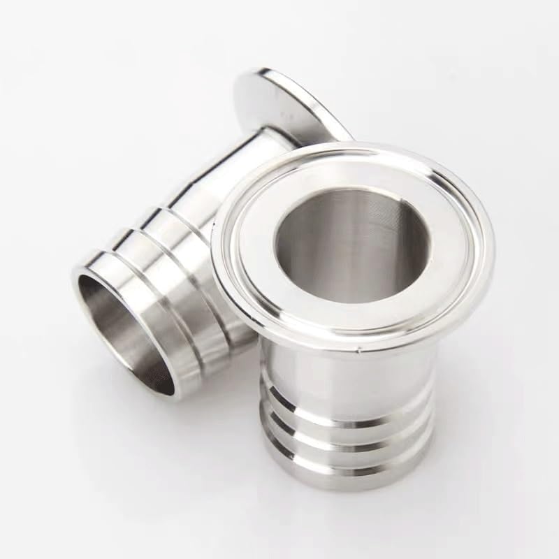 Złączka do węża sanitarnego z zaciskiem trójzaciskowym, do remontu domu, tuleja ze stali nierdzewnej SUS SS 304(108mm x Ferrule 119)