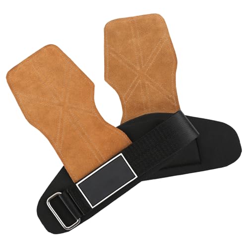 Guantes de piel auténtica con hebilla para mejorar el agarre en gimnasio