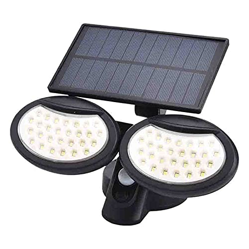 Lumières solaires de mur anti-zones sombres à capteur de mouvement extérieur orientable