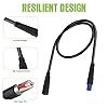 Speed Sensor Extension Cable for Bafang Mid Motor(CAN Protecol Version),60 CM/23.62 Inch 7PIN Blue Waterproof Ebike Extension Cable for 8fun M510 M560 M820 BBS02B BBS-HD CAN Version Mid Motor Kit #5
