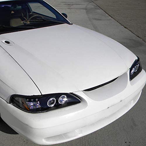 Carpartsinnovate For Gt Black Led Halo Projector Headlights Head Lamps #TOP6
