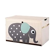 3-Sprouts-Caja-de-juguetes-para-ninos-Caja-de-almacenaje-para-el-dormitorio-de-los-ninos-y-ninas-Elefante