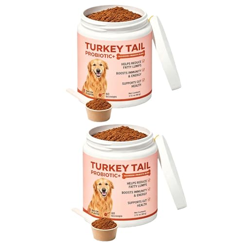 Fellkraft Turkey Tail Heilpilz + Probiotika – Nahrungsergänzung für Hunde, Darmgesundheit, Immunität & Vitalität