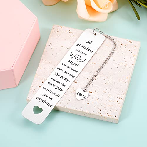 Grandma Bookmarks Valentines Day Gift Bookmark Nana Birthday Present I Love You Appreciate Love Quotes Engraved Keepsakes Grandmother Mothers Day Gifts From Grandson Granddaughter New Grandma Gift #TOP5