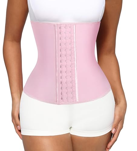 Image of Waist Trainer for Women Latex Underbust Waist Cincher Corset, Tummy Control Corset Sport Girder Hourglass Body Shaper