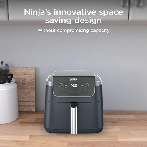 Image of Ninja Air Fryer Pro 5-in-1 | 5 QT Capacity, Air Fry, Bake, Roast, Reheat, and Dehydrate, Air Crisp Technology | Nonstick Basket & Crisper Plate | Cyberspace | AF142BL