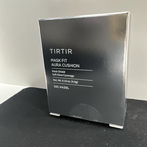Image of TIRTIR Mask Fit Aura Cushion Foundation, Full coverage, Skin fit, Satin Glow Finish, Korean Cushion Foundation #33C HAZEL| 4.5g