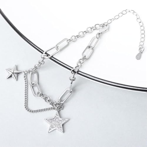 Pulsera de encanto de estrella con borla de movimiento fluido 4