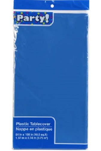 Blue Pack of 2 Disposable Tablecoths, 54x108'