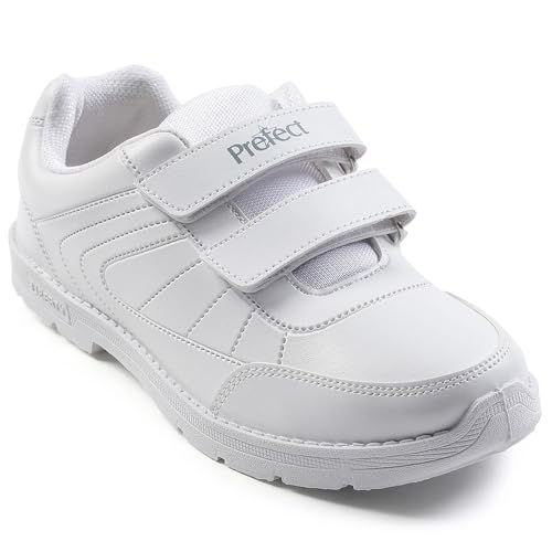 Image of Liberty SCHOOLFUN Unisex School Uniform Shoes | PVC Sole School Shoes for Boys & Girls |Lightweight & Velcro School Shoes for Boys | School Shoes for Kids