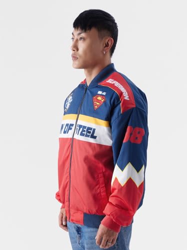 Image of The Souled Store Superman: Kal-El Men Racer Jackets