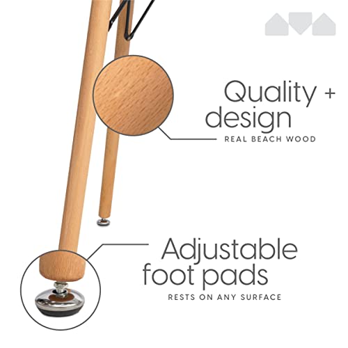 Milliard Mid Century Kitchen Dining Table – Small, Round, Dining Room Table - For 2 To 4 People (Black) #TOP1