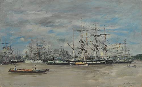 Cuadro en lienzo de Burdeos para decorar paredes de dormitorios elegantes en 60x90cm