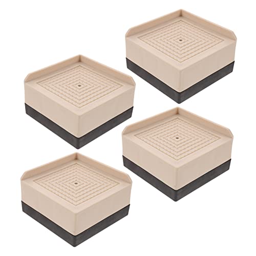 ASAKKURA 4pcs Furniture Risers Bed Risers for Sofa Table Chair Couch and Desk Sturdy Height Increase Blocks for Bed Frame Support Elevate Furniture for Storage and Easy Cleaning