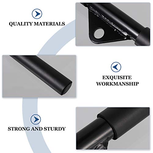 WINOMO Barra de puxar bíceps, barra reta giratória, bíceps e tríceps, pesos de pulso fitness para ca