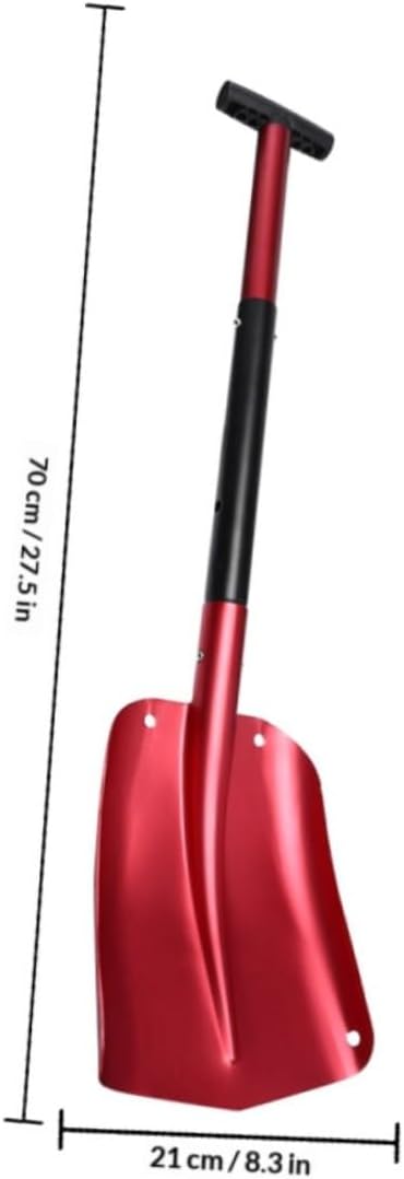 Luxshiny Detachable Folding Snow Shovel and Aluminum Snow Scraper for Car Ice Removal with Carry Bag, Outdoor Camping Tool for Suvs and Off-Road Vehicles