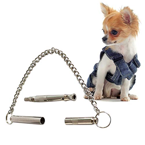 Apito para cães POPETPOP para parar de latir controle de frequência ajustável, ferramenta de treinam