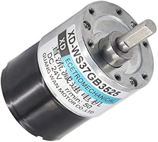 ItsHaha DC Motor Brushless Motor 24V DC Motor 37 Brushless Deceleration Positive And Negative Motor - (Speed(Rpm): 50Rpm; Voltage(V): 12V)
