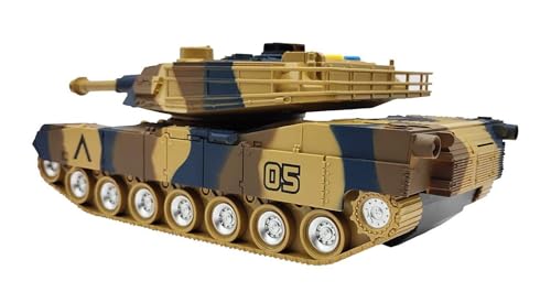 Image of Friction Powered Indian Assault Army Battle Tank Toy with Light, Music and Sound Effects for Kids Above 3+ Years Old Boys and Girls, Best Gift for Kids & Children (Multicolor), (Pack of 1)