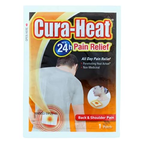Cura Heat Back Pain Clip Strip Cover