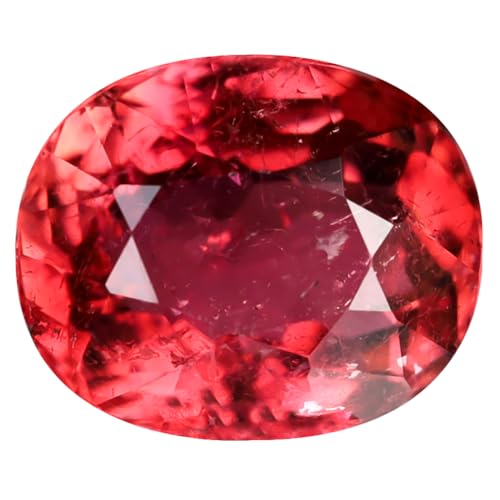 Tourmaline rose naturelle ovale 2.38 ct de dimensions 9 x 7 mm originaire du Mozambique