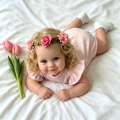 Muñeca Reborn Bebé Suave 50 cm con Ropa Accesorios miniatura 5