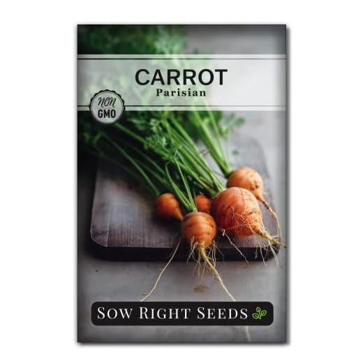Sow Right Seeds - Parisian Carrot Seed for Planting Outdoors Vegetable