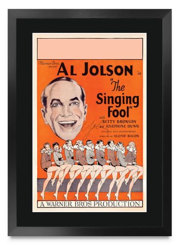Cartel Al Jolson The Singing Fool 1928 enmarcado A3 para cinéfilos y coleccionistas