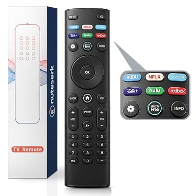 for Vizio Smart TV Remote Replacement, Compatible with XRT136 XRT140 XRT260 XRT270, Works with D, E, M, P, V, PX Series Smart TVs, No Voice Function